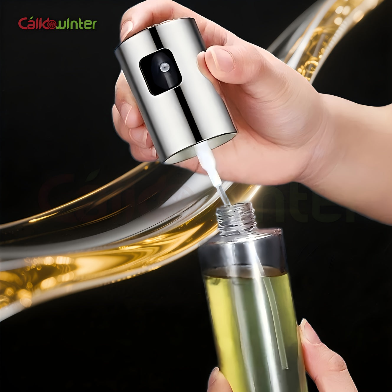 304 Stainless Steel Press-Type Glass Oil Sprayer, a Kitchen Tool That Features a High-Pressure Spray Bottle. This Portable Oil Container Is Essential for Cooking