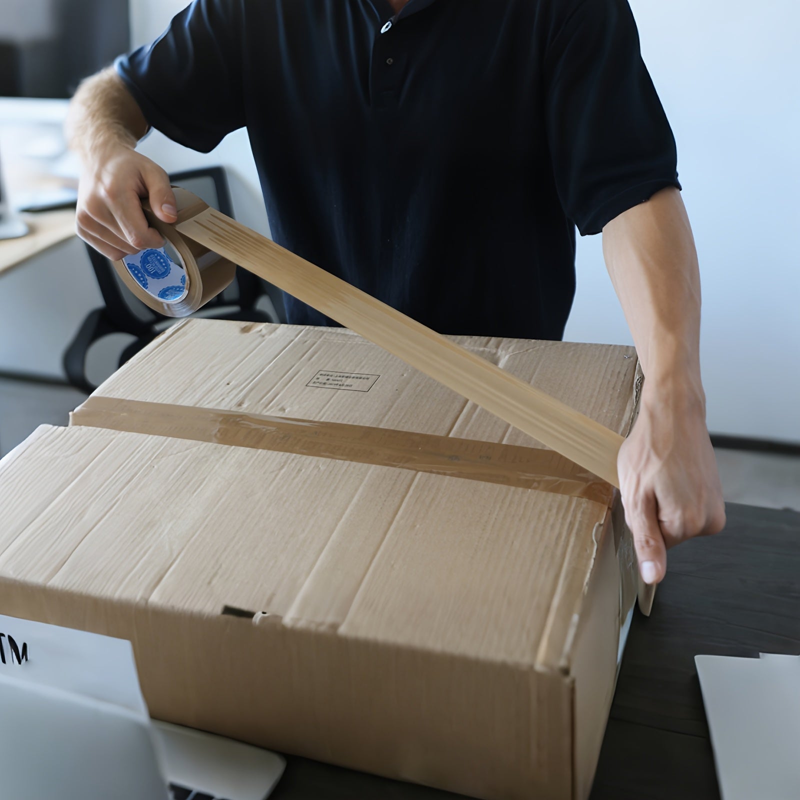 36 Rolls Heavy Duty Brown Packaging Tape - -Weather Secure Sticky Adhesive, 1.88 Inch X 55 Yards - Compatible with Tape Dispensers ( Refills)